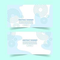 Abstract banner background fluid style templates vector