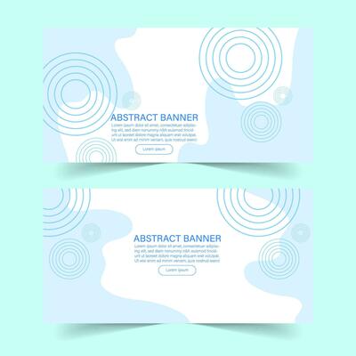 Abstract banner background fluid style templates