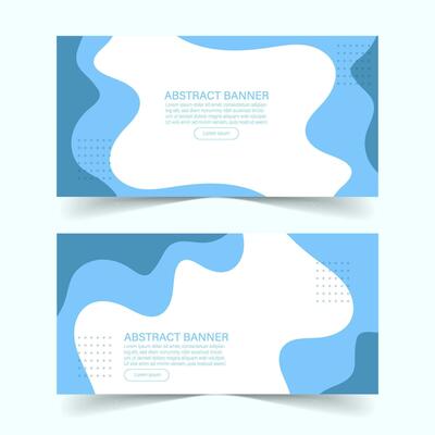 Abstract banner background fluid style templates