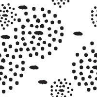 Pattern hand drawn pencil circles. Vector charcoal smears.  Scratchy strokes with rough edges.