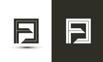 Modern unique letter FJ elements in a simple and modern style. So this logo has a high level of legibility in various sizes and can be used in various media easily. vector