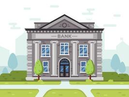 Bank or goverment building. Architecture business house vector