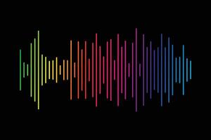 Audio spectrum design vector illustration.