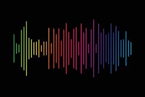 Audio spectrum design vector illustration.