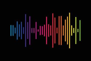 Audio spectrum design vector illustration.