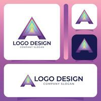 A Letter Logo for business and company identity vector
