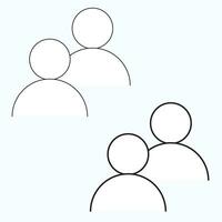 Contacts symbol, icon vector eps