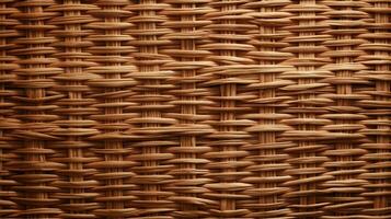 AI generated Wicker Textures background photo