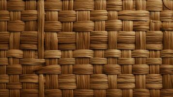 AI generated Wicker Textures background photo