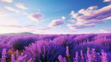 AI generated Lavender background photo