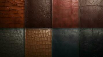 AI generated Leather Textures background photo