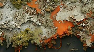 AI generated Lichen Textures background photo