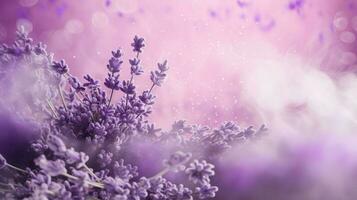 AI generated Lavender color splash background photo