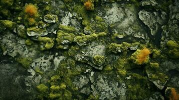 AI generated Lichen Textures background photo