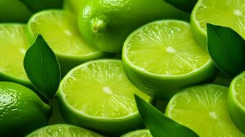 AI generated Lime green background photo