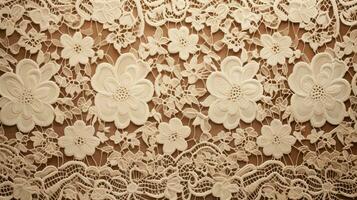 AI generated Lace Textures background photo