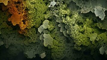 AI generated Lichen Textures background photo