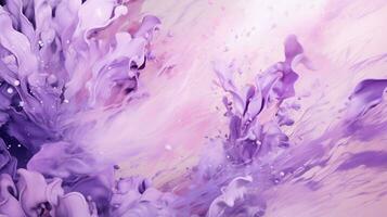 AI generated Lavender color splash background photo
