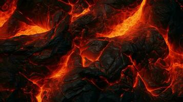 AI generated Lava Textures background photo