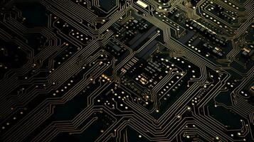AI generated circuit board background photo