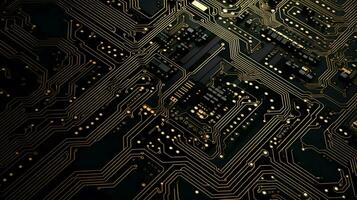 AI generated circuit board background photo