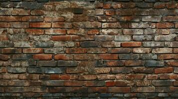 AI generated Bricks and Mortar Textures background photo