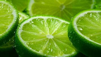 AI generated Lime green background photo