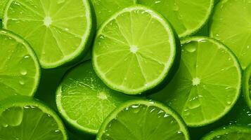 AI generated Lime green background photo