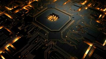 AI generated circuit board background photo