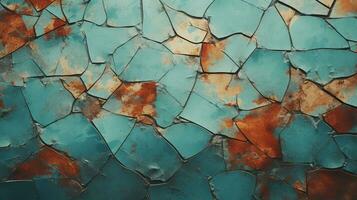 AI generated Cracked Paint Textures background photo