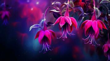 AI generated Fuchsia background photo