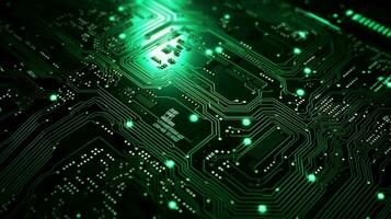 AI generated circuit board background photo