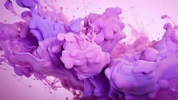 AI generated Lilac color splash background photo