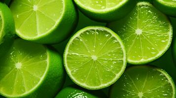 AI generated Lime green background photo