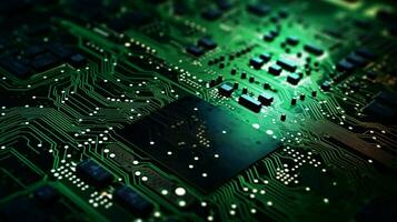 AI generated circuit board background photo