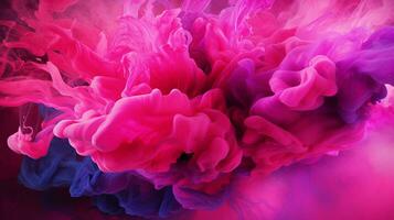AI generated Fuchsia color splash background photo