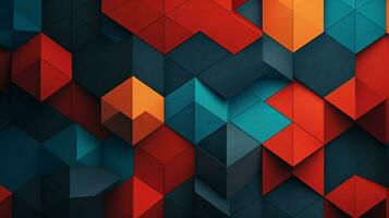 AI generated Geometric Patterns background photo