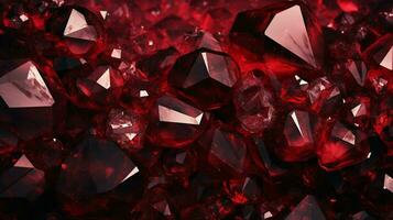 AI generated Garnet hard background photo