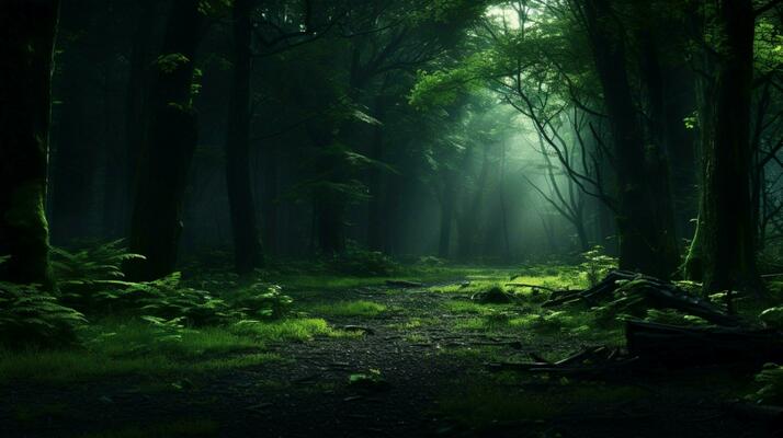 Dark Green Forest Stock Photos, Images and Backgrounds for Free Download