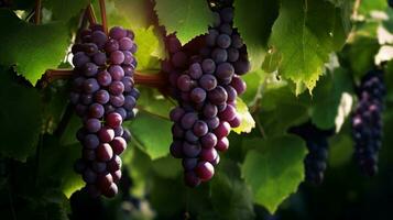 ai generado uva vino antecedentes foto