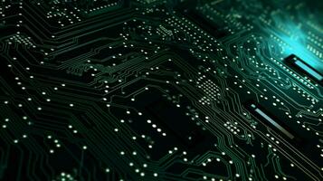 AI generated circuit board background photo