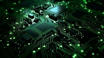 AI generated circuit board background photo