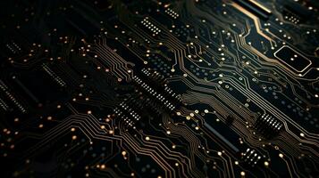 AI generated circuit board background photo