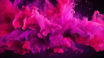 AI generated Fuchsia color splash background photo