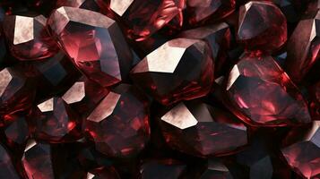 AI generated Garnet hard background photo