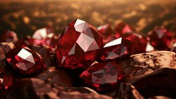 AI generated Garnet soft background photo