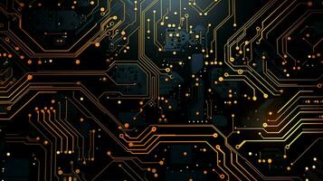 AI generated circuit board background photo