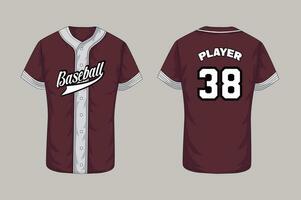Vector baseball jersey template design