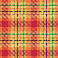 Plaids Pattern Seamless. Classic Plaid Tartan Traditional Scottish Woven Fabric. Lumberjack Shirt Flannel Textile. Pattern Tile Swatch Included. vector