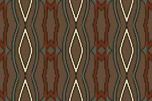 navajo modelo sin costura Mughal arquitectura motivo bordado, ikat bordado vector diseño para impresión indígena Arte aborigen Arte modelo floral curti Mughal frontera